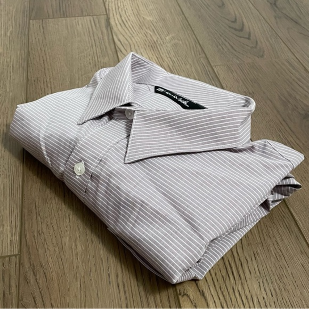 Travis Mathew Long‎ Sleeve Purple Striped Shirt